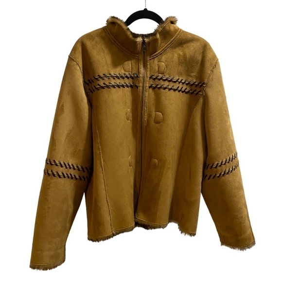 NEW Fur Suede Reversible Western Jacket - Picture 2 of 14